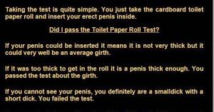 huge thick cock toilet roll - 