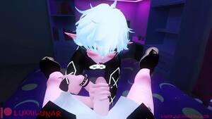 cartoon blowjob femboi - Cute horny femboy crawls out from under edgy twinks bed and SUCKS him DRY  (CUMSHOT) (DEEPTHROAT) watch online