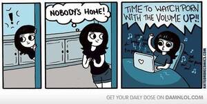 Funny Masturbation Porn - Rule 34 - 1girls bed comic english text female funny masturbation meme solo  text text bubble watching porn | 7792765