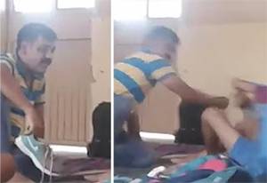 I Caught My Son Watching Porn - Smacking a kid with a good old sneaker