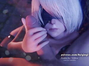 cock biting toons - Nier 2B cock biting | xHamster