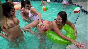 latina pool party - GIRLS GONE WILD - Young Latin Lesbians Have A Pool Party, Then Eat Pussy -  XVIDEOS.COM