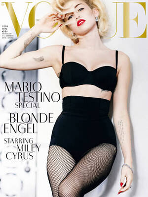 Miley Cyrus Pantyhose Porn - Miley Cyrus Vogue cover - Metro Weekly
