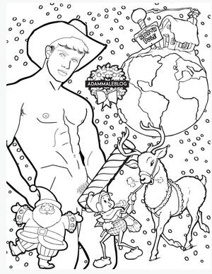 Gay Porn Color Pages - Welcome to my world.... : Gay Porn Star Holiday Coloring Pages!