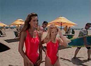 Lifeguard Porn - Lifeguard babes in swimsuits have lesbian sex