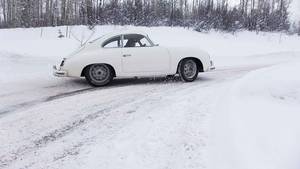 classic sports porn - Car Porn: 1953 Porsche 356 Pre-A Hits The Snow