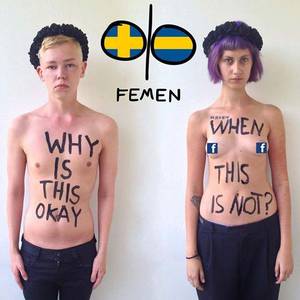 free campaign nipple - An image from FEMEN supporting free the nipple