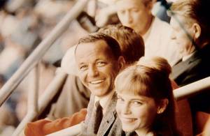girl toying her pussy outdoor - Frank Sinatra and Farrow at a World Series game in Los Angeles in 1965, the