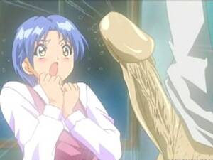 anime gigantic huge cocks - Coed Anime Gets Surprised By Big Cock Masturbation in Hentai | AREA51.PORN