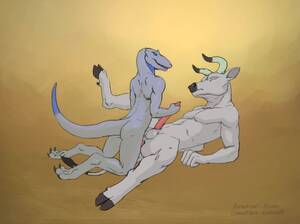 Lizard Porn Animated Cum - Anthro Lizard Fucking Anthro Bull till both of them cum! - ThisVid.com ä¸­æ–‡