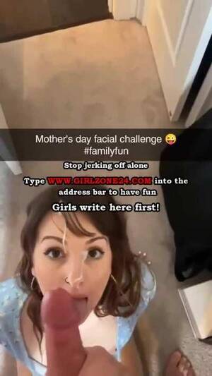 Facial Porn Captions - ðŸ”¥ Amateur Caption Cumshot Facial Licking MILF Mom Step-Mo...
