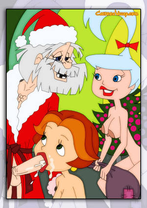 cartoon santa porn - Virgin Marge Simpson got screwed between her knockers by Santa ...