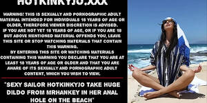 extreme anal sex on the beach - Sexy Sailor Hotkinkyjo Take Huge Dildo From Mrhankey In Her Anal Hole On  The Beach HD SEX Porn Video 0:58