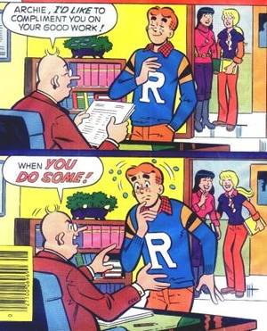 Archie Comic Strip - Bait and Switch Comment: This sequence.