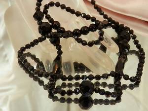 Black Jewelry Porn - Very Nice Vintage Art Deco Jet Glass Mourning Necklace. Find this Pin and  more on Jewelry Porn ...