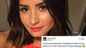 Demi Lovato Porn - Demi Lovato Responds to Leaked Photos on Twitter | Teen Vogue