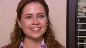 Jenna Fischer Office Porn Captions - Pam's elated speechlessness at the end of season 3 was genuine. Jim showing  up and asking Pam out for dinner was a surprise from the crew, as Jenna  Fischer was unaware, while