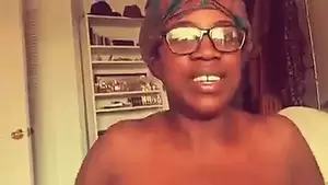 ebony big tit glasses - Girl with huge black boobs giving head while wearing glasses | xHamster