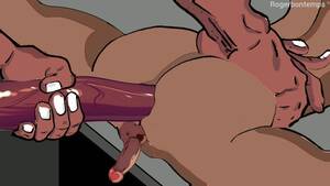 huge cock penetration toons - Monster Cock Anal Sex Young Ebony Secretary Huge Creampie Cartoon Porn  Animation - Pornhub.com
