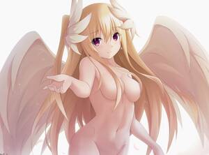 anime porn naked angels - Rule 34 - 2d (artwork) angel angel wings blonde hair cleavage convenient  censoring cowboy shot date a live earrings female hair between eyes hair  over breasts hi res highres keenh looking at