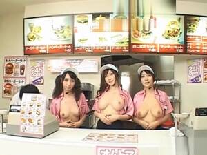 Ass Porn Asian Fast Food - Mesmerized Japanese fast food workers get fucked doggy style in public -  VJAV.com