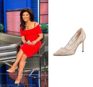 Julie Chen Fucking - Big Brother: Season 25 Episode 2 Julie Chen Moonves's Nude Lace Pumps |  Shop Your TV