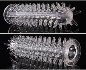 Black Condom Sex Porn - Delay Condoms erection cock Sleeve Ring Full Cover Penis Reusable Impotence  condom Extensions dildo G-