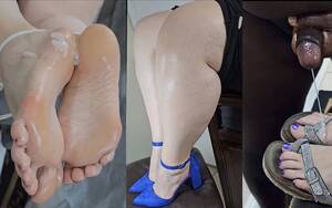 big booty bbw feet - Big ass BBW MILF Cum on Feet Porn Videos | Faphouse