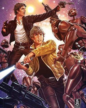 Asad Ventress Star Wars - Star Wars: Vader Down #5 - Luke Skywalker and Han Solo by Mark Brooks