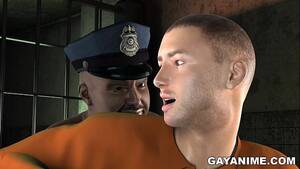 cartoon lesbian cop fucks prisoner - 3D cartoon prisoner gets fucked in the ass by a chubby black cop -  XVIDEOS.COM