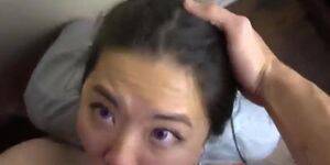 asian girl mouth fuck - Very beautiful eyes, Asian girl gets mouth fucked - Tnaflix.com