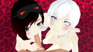 new rwby hentai - RWBY - Double Fun Weiss & Ruby Lewd FRAGGY hentai girl vr porn video vrporn.