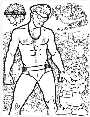 Gay Porn Color Pages - Welcome to my world.... : Gay Porn Star Holiday Coloring Pages!