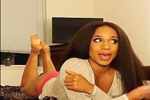 busty black milf glasses - Busty Black Milf With Sexy Glasses Washing Her Ebony Feet On The Webcam,  watch free porn