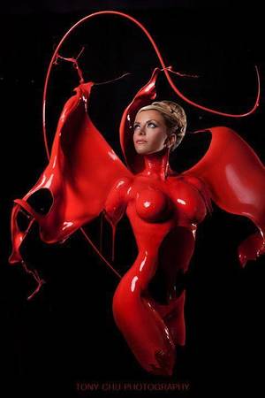 liquid latex bondage fetish - If liquid latex wasn't the blood of the devil himself (have you ever worked  with it? OH MY GOD), this would still be impressive. As is, it's  magnificent.