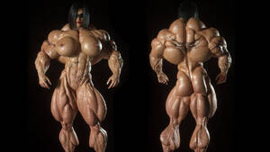 3d Extreme Female Muscle Porn - Top 5 3D Muscle Girls From Fem-PowerExtreme