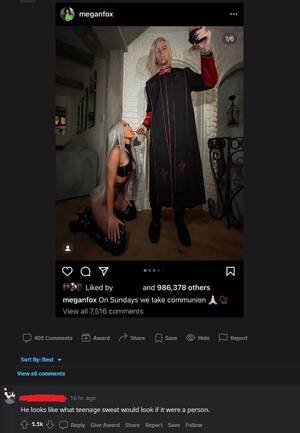 Megan Fox Dick - On a post about Megan Fox and MGK's continued insanity : r/rareinsults