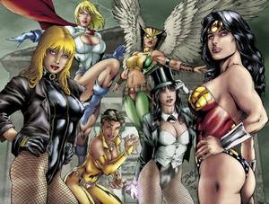 Black Canary Vixen Porn - Black Canary Power Girl Vixen Hawkgirl Zatanna Zatara Wonder Woman