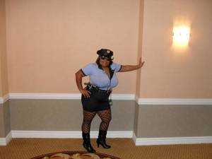 black cop - BLACK THUG AGENT JUST CHILLING IN DA CUT, AND THEN POPO COMES ALONG, BUT  POPO GOT SOME PHAT ASS IN SOME BOOTY SHORTS. POLICE BLACK WHORE STARTS  BOSSING DUDE ...