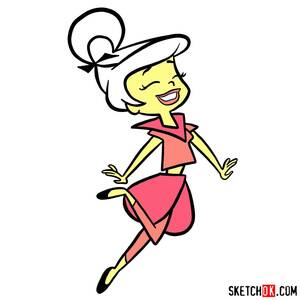 Judy Jetson And Daddy Porn - How to draw Judy Jetson - Sketchok easy drawing guides