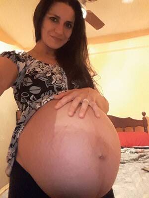 heavily pregnant pornstar - Not the normal thing here as she's not nude, but it's so hot when a heavily  pregnant woman rests her hands on her bump Porn Pic - EPORNER