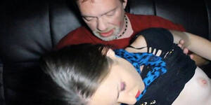 milk black cock gangbang - Wild Freckle Gangbang Slut Squirts Milk In Porno Theater HD SEX Porn Video  8:04