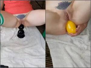 Food Dildo Porn - Sex With Fruits And Vegetables | Dildo Porn - Incredible Food Sex And Dildo  Rides Too With Sexy Wife