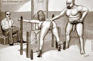Anal Torture Drawings - Anal Torture Painful | BDSM Fetish