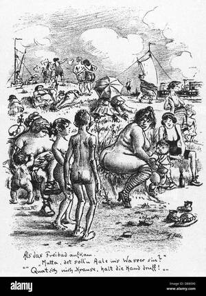 fkk vintage nude - GERMAN NUDIST BEACH Stock Photo - Alamy