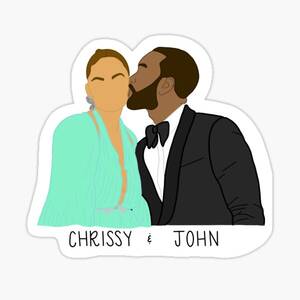 Chrissy Teigen Lesbian Porn - Chrissy Teigen Stickers for Sale | Redbubble