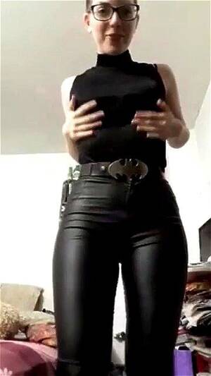 leather solo - Watch Skinny cute leather princess - Fetish, Leggings, Solo Porn - SpankBang
