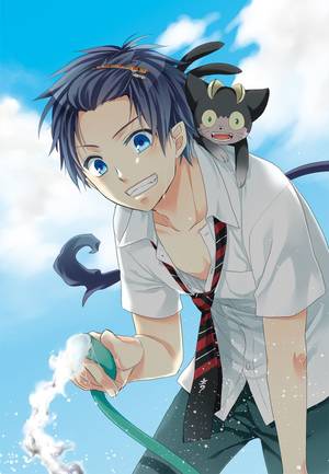 Blue Exorcist Gender Bender Porn - Rin Okumura & Kuro l Ao No Exorcist l Blue Exorcist
