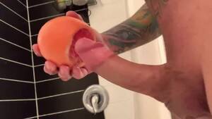 Food Dick Porn - Jerk off Big Dick Solo Fuck Grapefruit XxX Juicy Food Porn & Cumshot