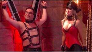 kaley cuoco latex bondage sex - Big Bang Theory scene banned from television for being too raunchy.